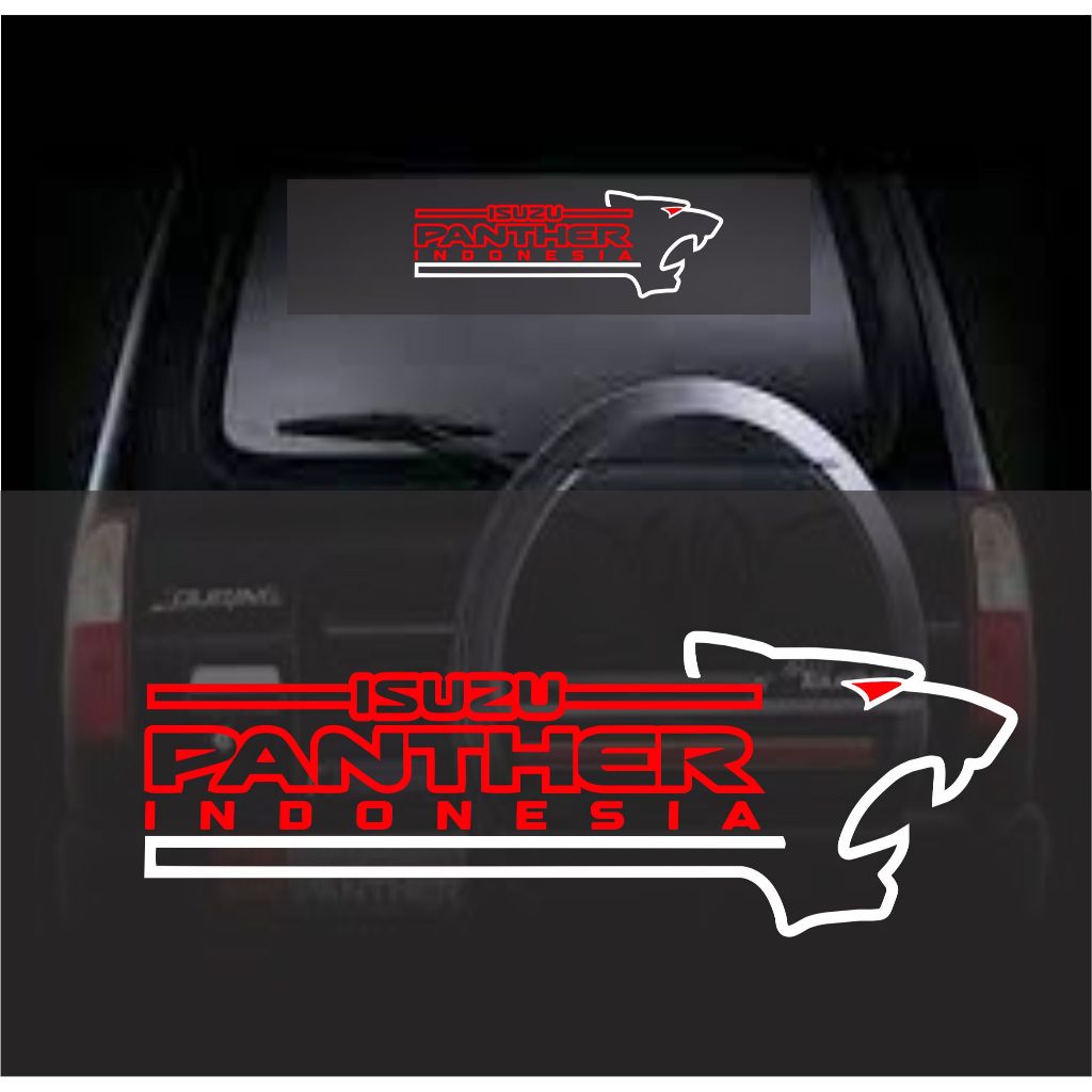 สติ๊กเกอร์ตัด IZUZU PANTER INDONESIA สําหรับหน้าต่างรถยนต์