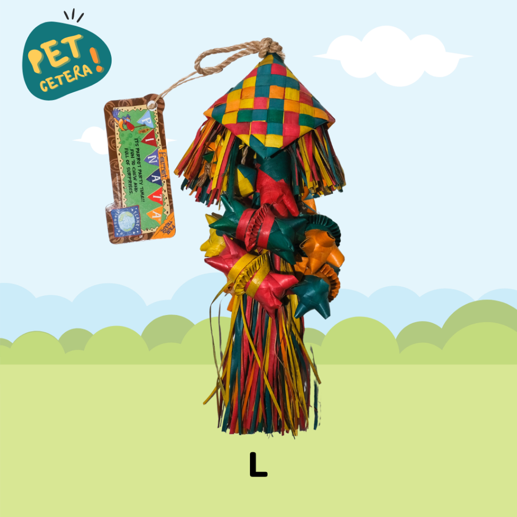 Planet Pleasures Bird Foraging Toy - Fun Rattle Large | ของเล่นนกธรรมชาติ