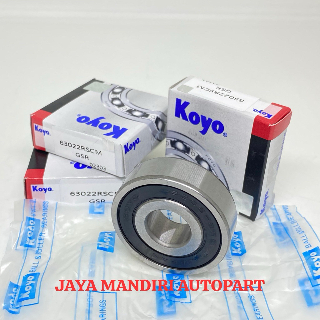 BEARING 6302 2RS KOYO หมวกยาง DIMENSIONS 15x42x13MM 63022RS KOYO