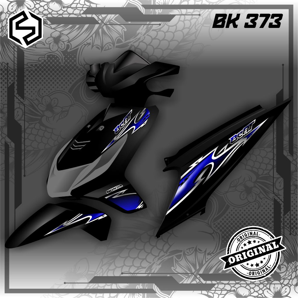 STRIPING HONDA BEAT CARBU ICON RACING VARIATION THAILAND BK 373 / BK 381