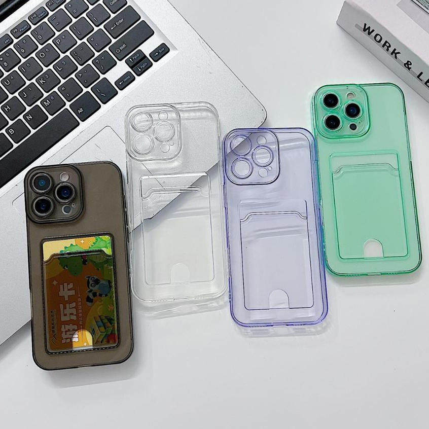 CASE CLEAR CARD HOLDER SAMSUNG A11/A21/A71/A10/A20/A30/A50/A70/A10S/A20S/A21S/A30S/A50S/M54/M15/J7 P