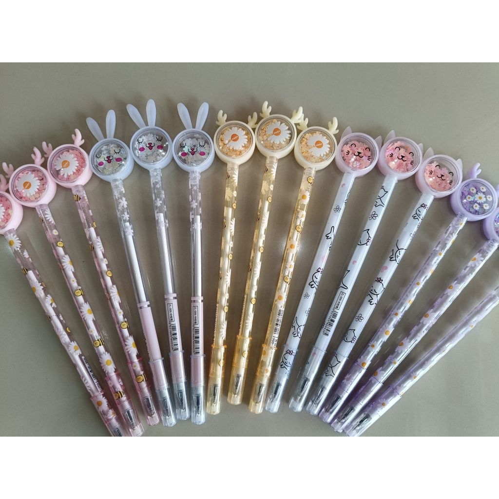 CHARACTER MECHANICAL GLITTER SEQUIN PEN