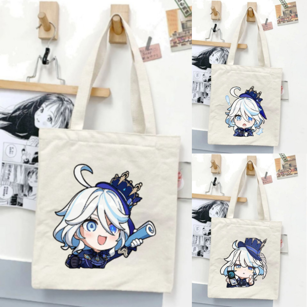 [Premium] Totebag Genshin Impact Furina tote bag tote bag กระเป๋าวิทยาลัยและโรงเรียน