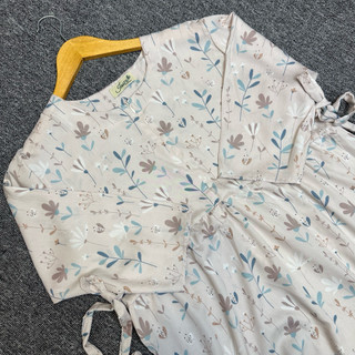 Levi Dress Ruffle Daster Tangan 3/4 Rayon Motif Rempel Dada Terbaru