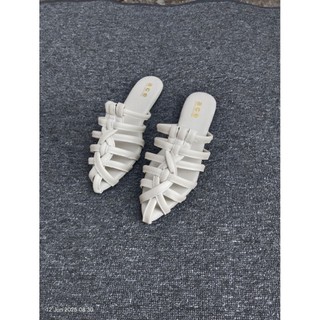 Sandal wanita sandal plat shoes sol karet model kronjo