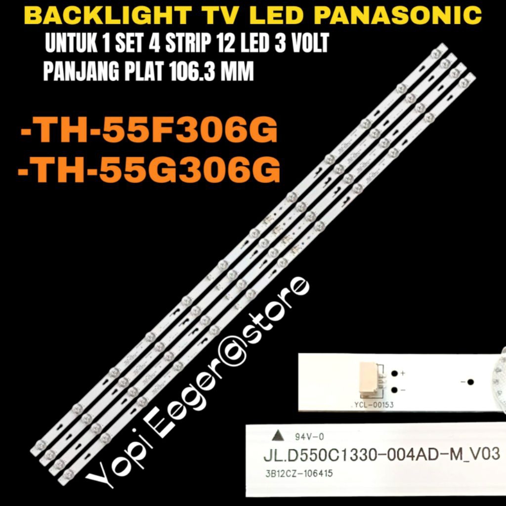 PANASONIC 55 INCH LED TV BACKLIGHT TH-55F306G- 55G306G PANASONIC 55 INCH TV BACKLIGHT