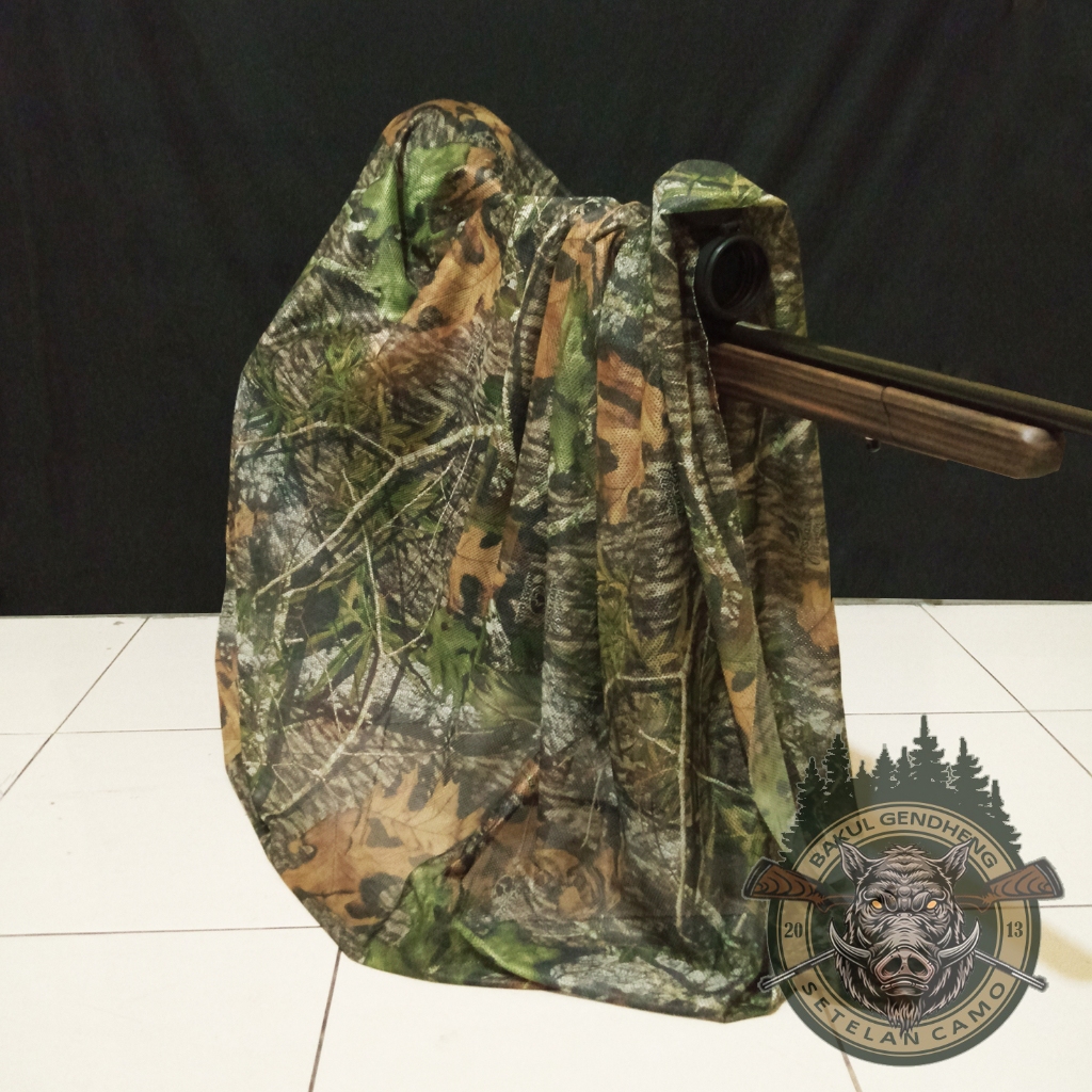 CAMO NET OBSESSION 1.8X1.5 เมตรผ้าวัสดุ / CAMO NET SANGUIT CAMOUFLAGE (SC2693)