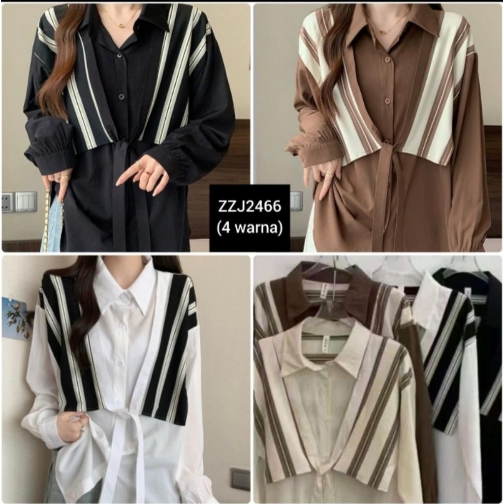 KATUN KEMEJA [KLS] เสื้อเชิ้ตผู้หญิงเกาหลี ผ้าคอตตอนนําเข้า ZZZJ2466 / ZZZJ2463