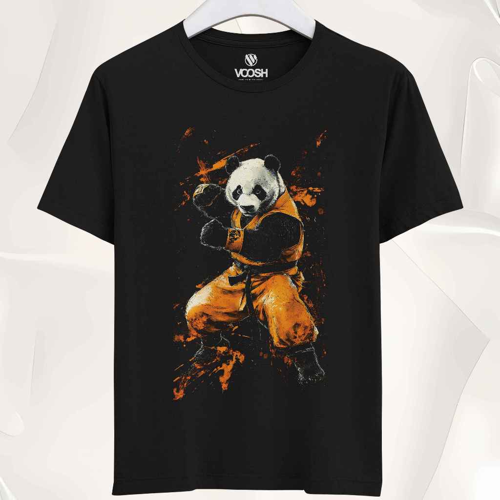 VOOSHI OFFICIAL - เสื้อยืด 3D PANDA Premium Distro ดั้งเดิม - PND01