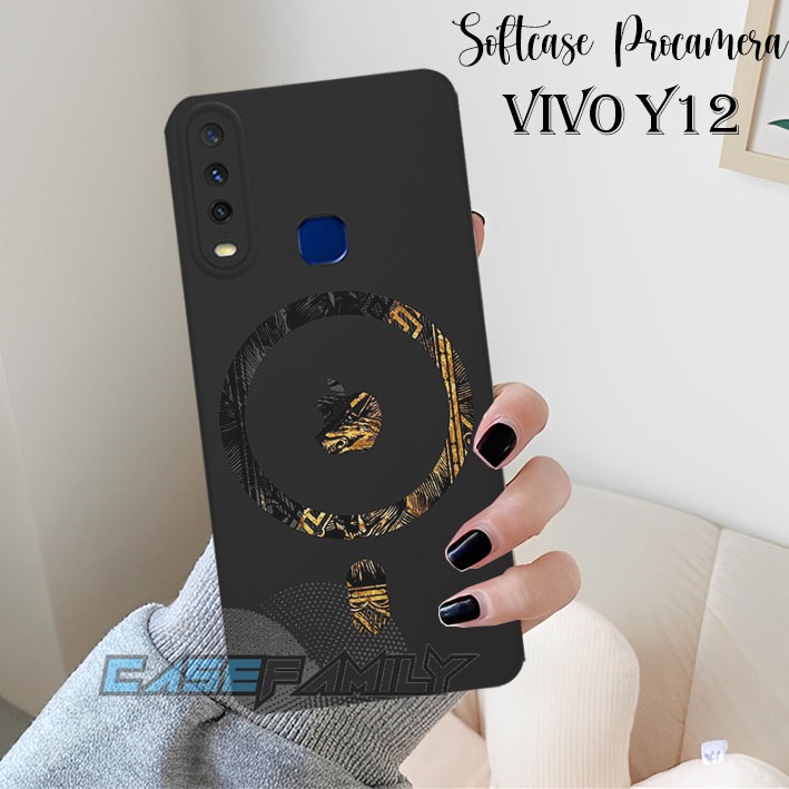 ซิลิโคน HP VIVO Y12 Y12I Y15 Y17 Y19 Y30 Y30I Y50 IPH0NE LOGO Motif - Softcase Silicone TPU Case Uni