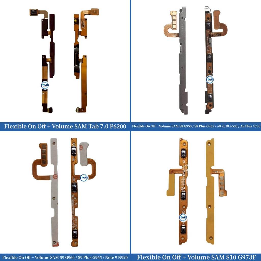 ยืดหยุ่นในการปิด + Volume Samsung P6200 - S8 - G950 - S8 Plus - G955 - A8 2018 - A530 - A8 Plus - A7