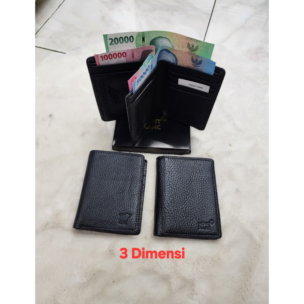 [FREE BOX] กระเป๋าสตางค์หนังแท้ 3D สําหรับผู้ชาย