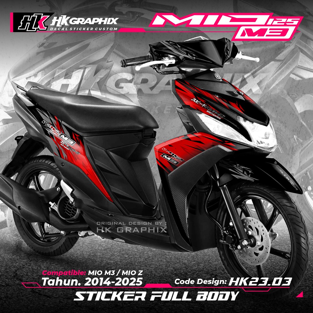 Yamaha Mio M3 Mio Z 125 Full Body Decal สติกเกอร์ Fullblock สติกเกอร์ Mio M3 Mio Z Racing Speed Hunt