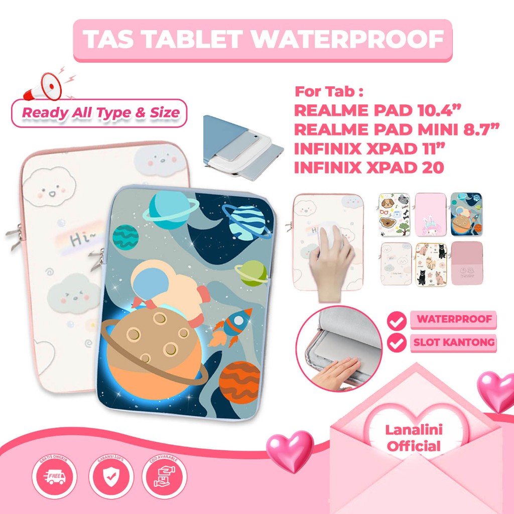 Infinix X pad Pro 20 2025 XPad 11 12 นิ้วแท็บเล็ตกระเป๋า Tab Realme Pad 10.4 Realmepad Mini 8.7 นุ่ม