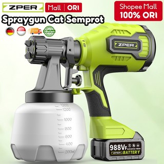 ZPER Spraygun Cat Semprot Listrik 400W Sprayer Elektrik 1300ml Kompresor Alat Semprot Cat ZP002
