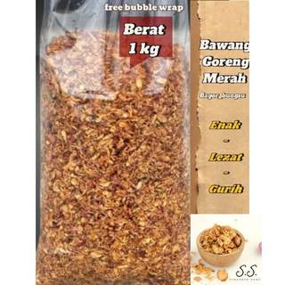 Bawang Goreng Merah Asli Brebes 1kg Grade C