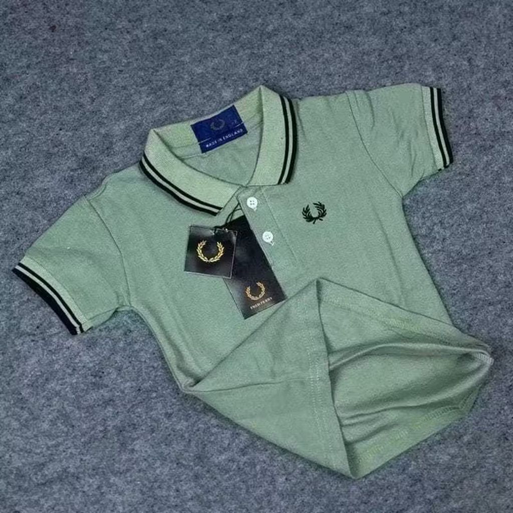 ใหม่ล่าสุด UNISEX KIDS POLO SHIRT [F&P] AGES 1-12 ปี