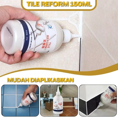Tile Reform Magic Ceramic Grout Gap Filler Cream, Anti-Fungal Waterproof Bathroom Floor Gap