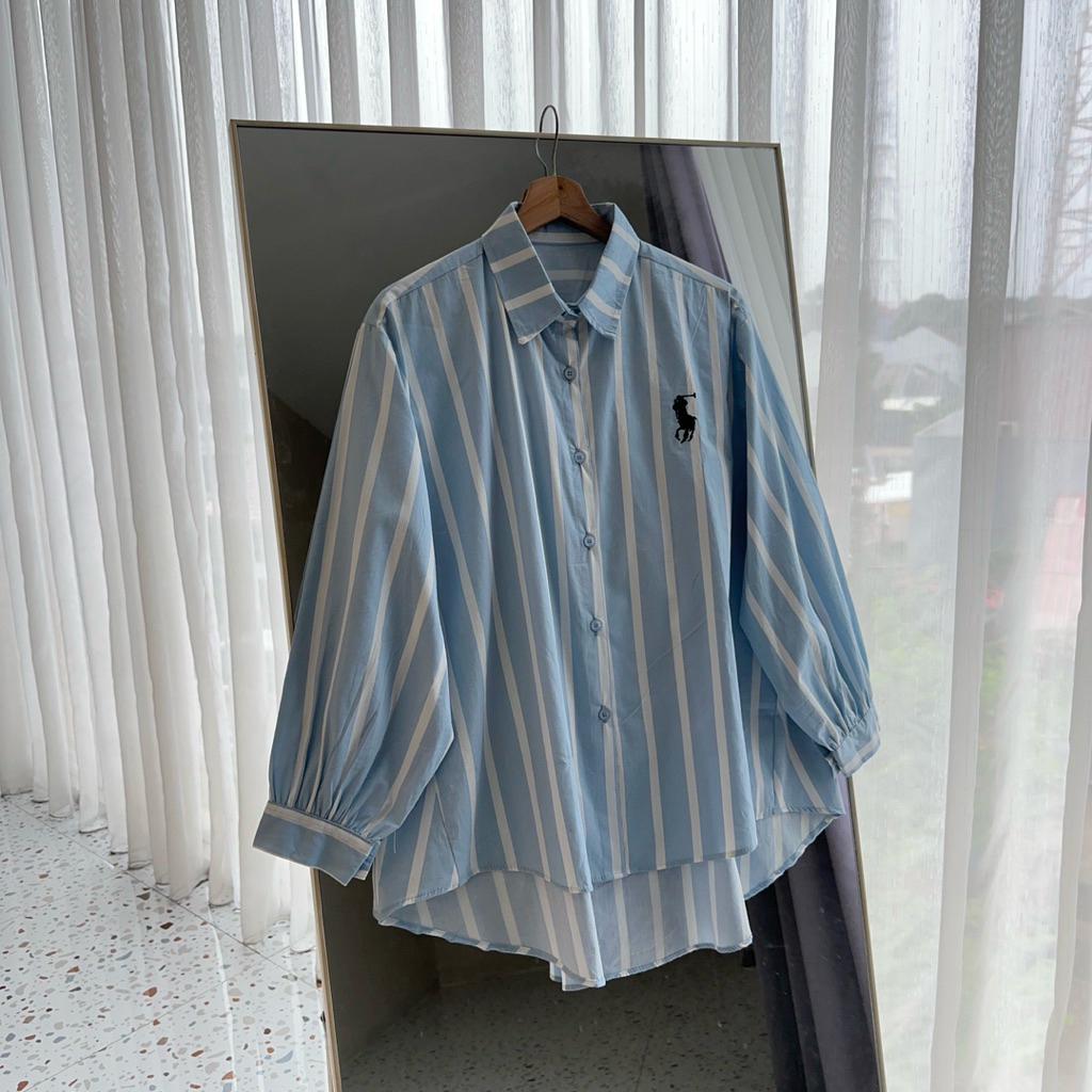 KEMEJA KATUN MYSHIRT เสื้อเชิ้ตผ้าฝ้ายปักลาย Coquette | เสื้อท็อปผ้าฝ้าย