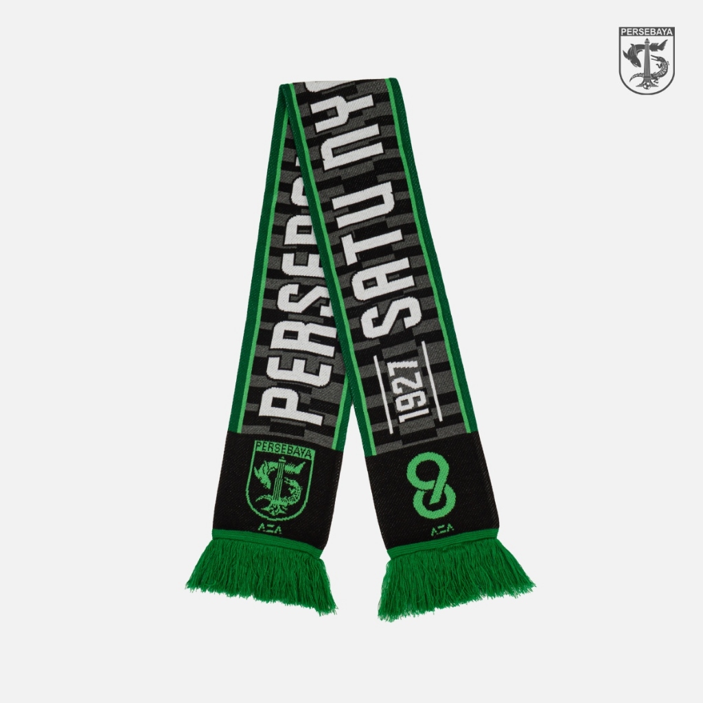 Persebaya Scarf Forever Anniversary 98TH - สีดํา | สินค้าอย่างเป็นทางการ