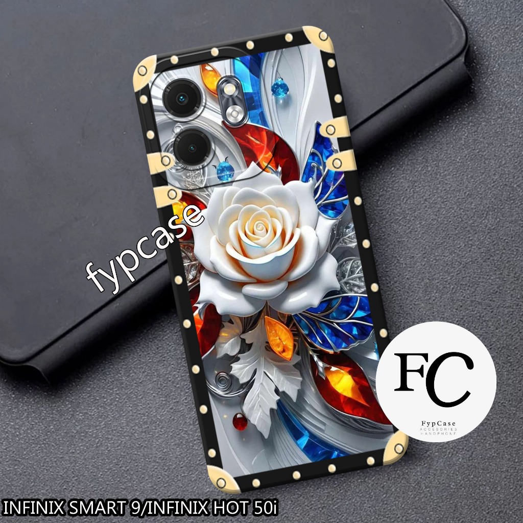 HP ล่าสุด 2024 Infinix Smart 9 / Hot 50i Pro Camera Case with Cute Motif - เคสโทรศัพท์สุดเท่ - เคสโท