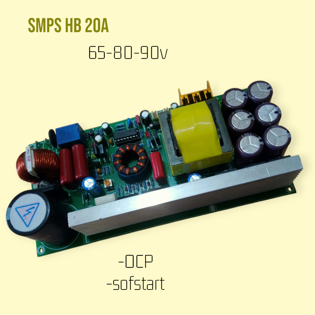 SMPS 20A CT60v-95VDC Full OCP, SOFSTART max 2000w แหล่งจ่ายไฟทุกคลาส