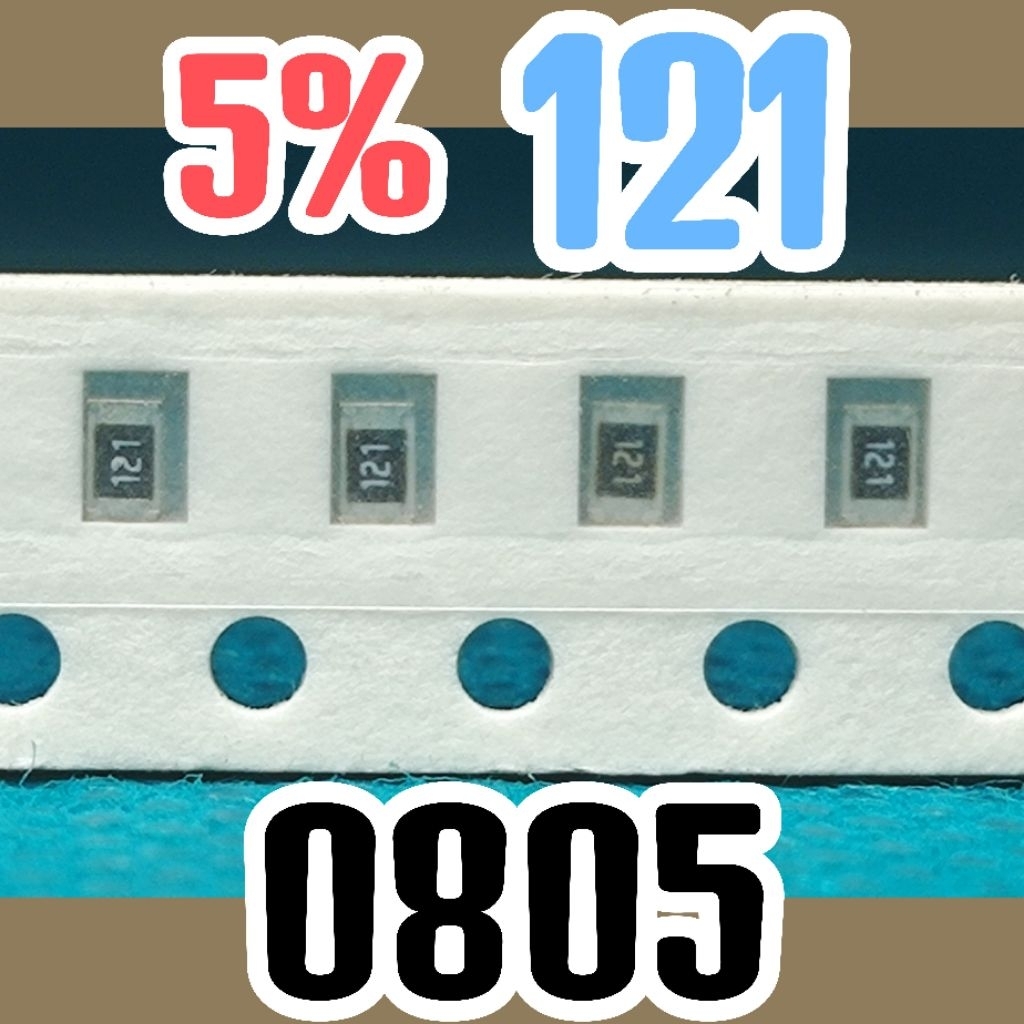 10 ชิ้น ตัวต้านทานชิป smd 121 120R 5% ขนาด 2012 0805 120ohm 120 โอห์ม