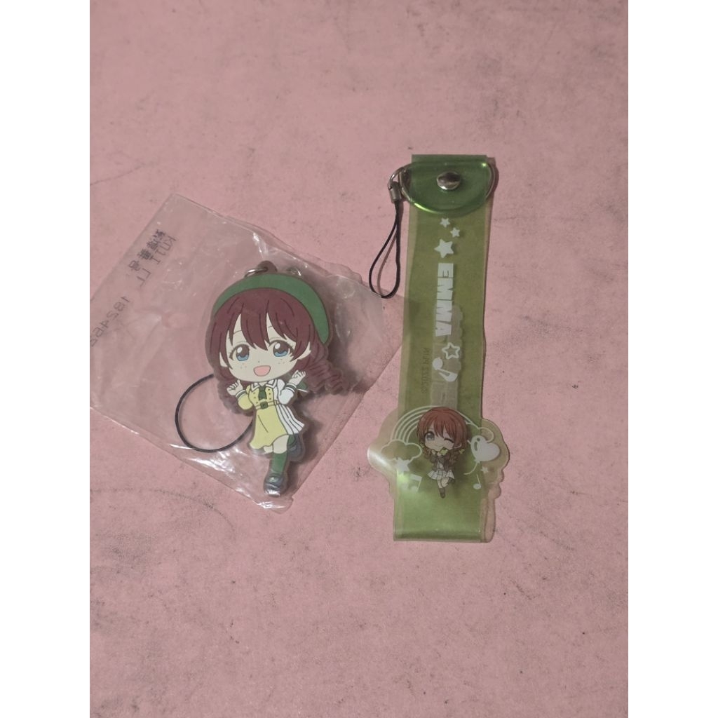 GANTUNGAN Emma verde QU4RTZ love live nijigsaki พวงกุญแจสายรัดยางไวนิลพวงกุญแจสินค้าอย่างเป็นทางการ
