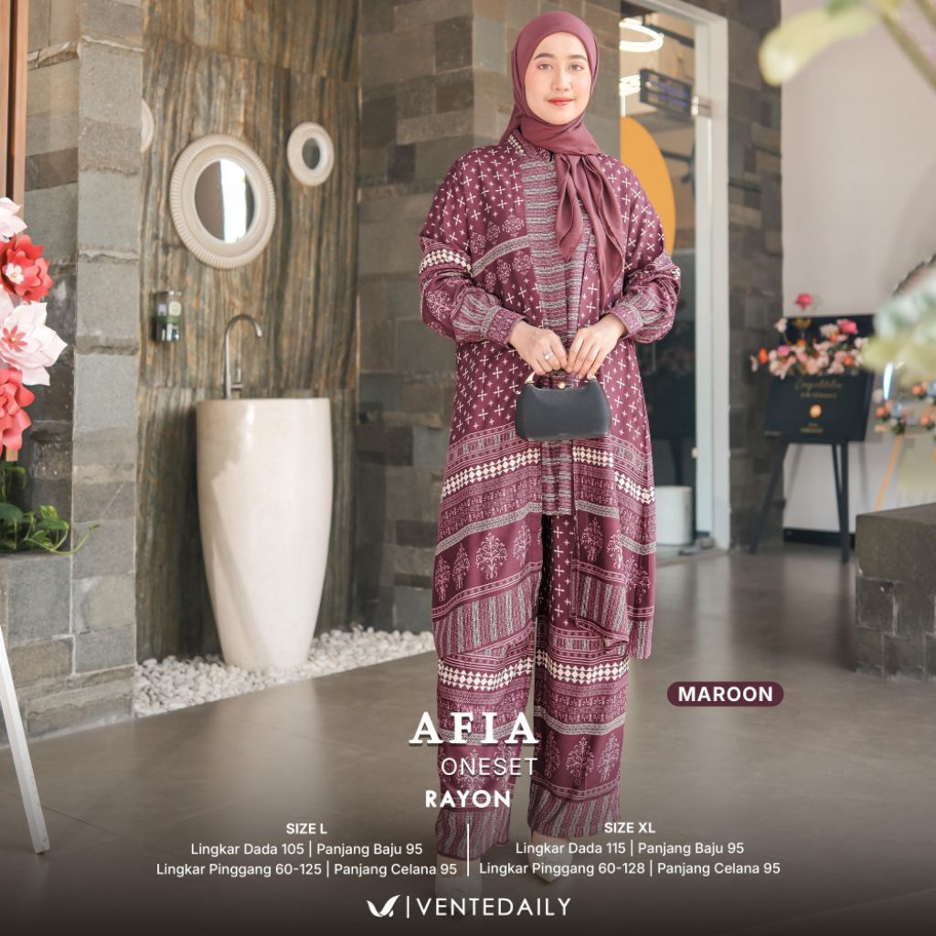 (ใหม่) ONESET ของ AFIA BY SENTE // MUSLIM FASHION //KHAYRA SET BY W&W