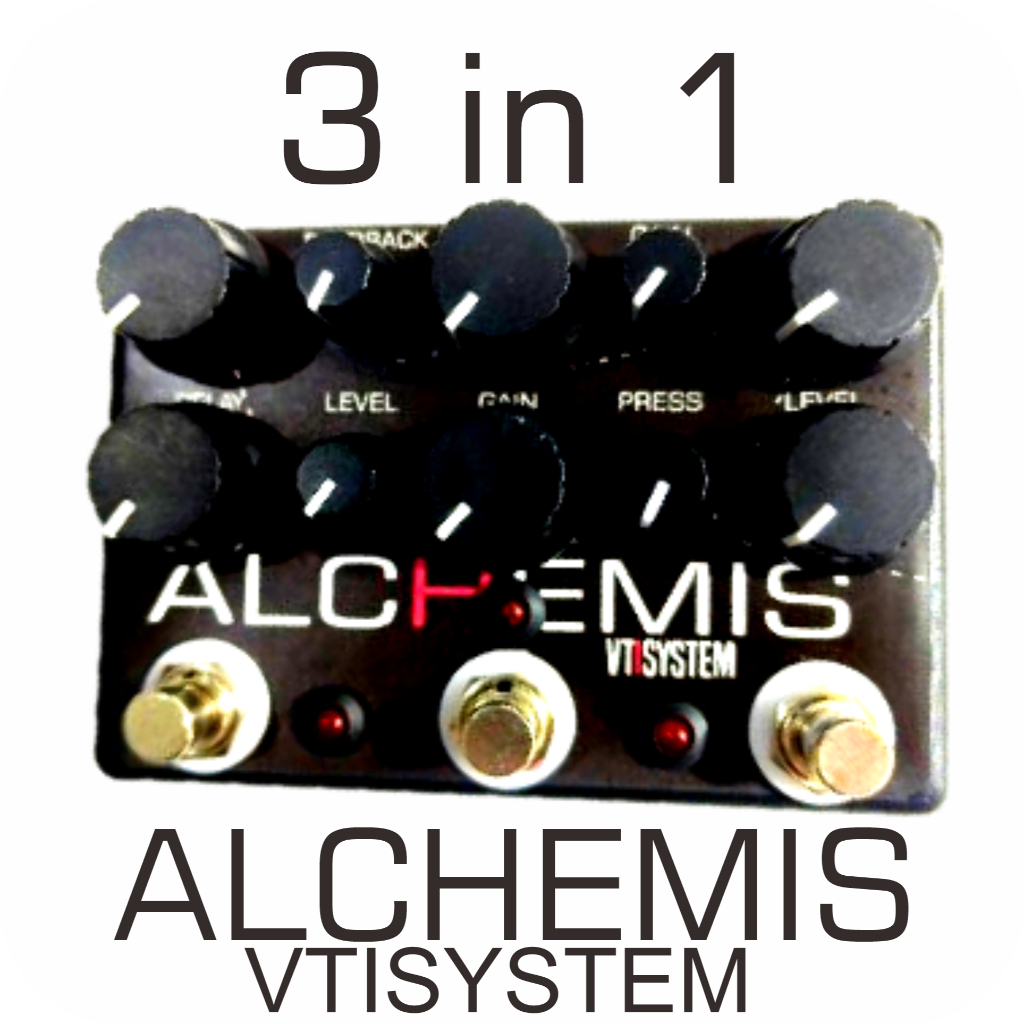 Alchemist VTISYSTEM 3 in 1 Distortion Overdrive Delay Guitar Effect Pedal
