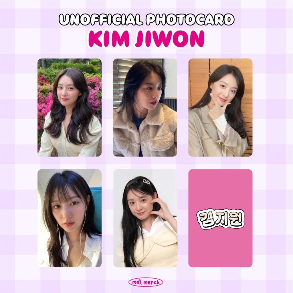 (GET 5 PCs) / KIM JIWON / UNOFFICIAL PHOTOCARD / KOREAN DRAMA ACTREES / KOREAN AKTOR PHOTOCARD KOREA