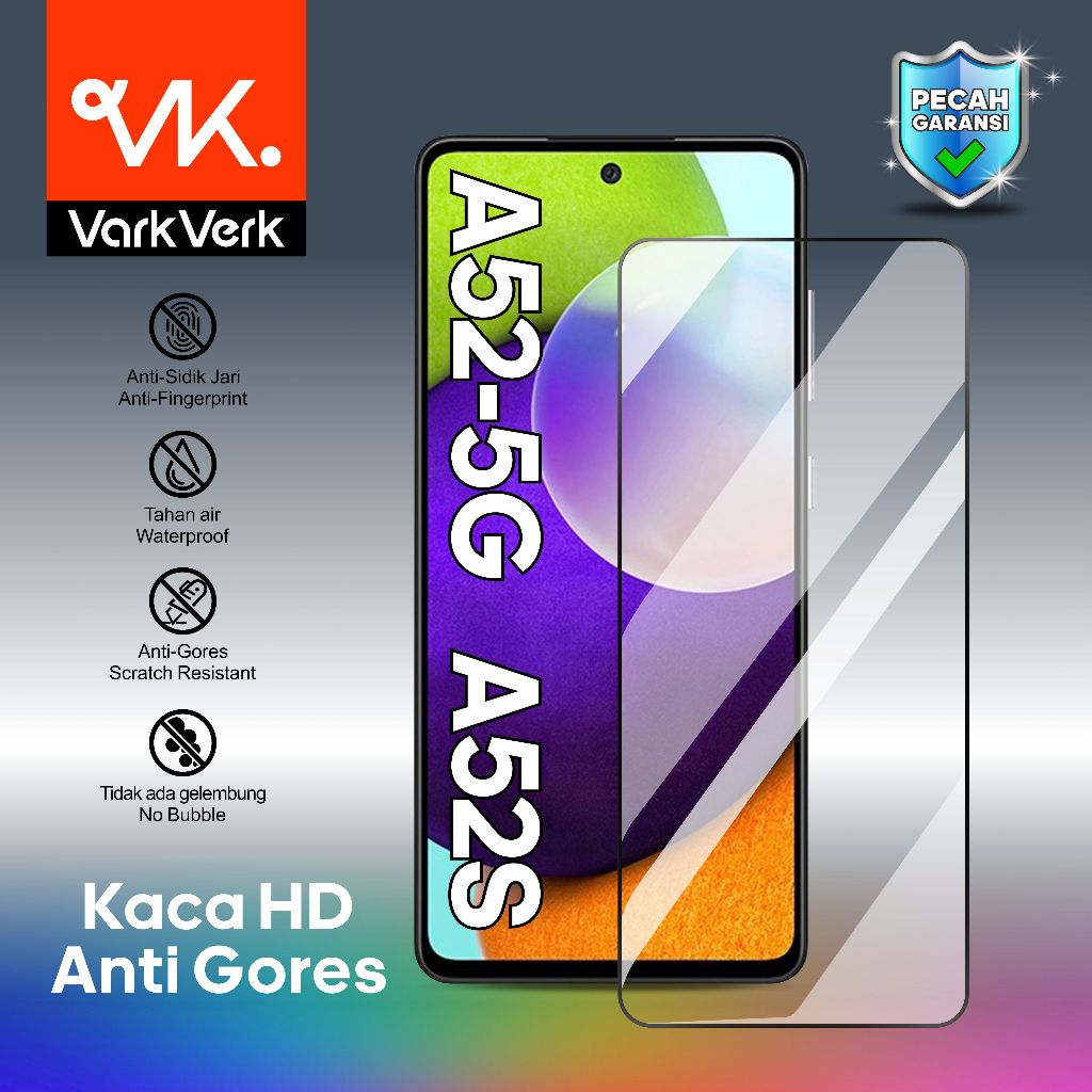 VarkVerk HD กระจกนิรภัยสําหรับ Samsung A52(5G) A52s หน้าจอ Anti-Scratch สําหรับ Samsung A52-5G A52s 
