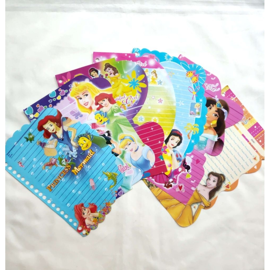 (PRICE PER SHEET) กระดาษ Binder ไม่เก็บเกี่ยว / ใบหลวม / เนื้อหา Binder - Mix Princess Vol. 3