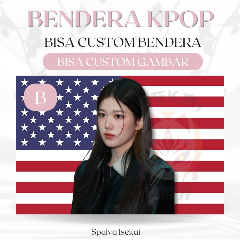AMERICAN FLAG KPOP JIYOON IZNA / โปสเตอร์ KPOP / KPOP FLAG Yoon Jiyoon / พรม KPOP / พรม Kpop