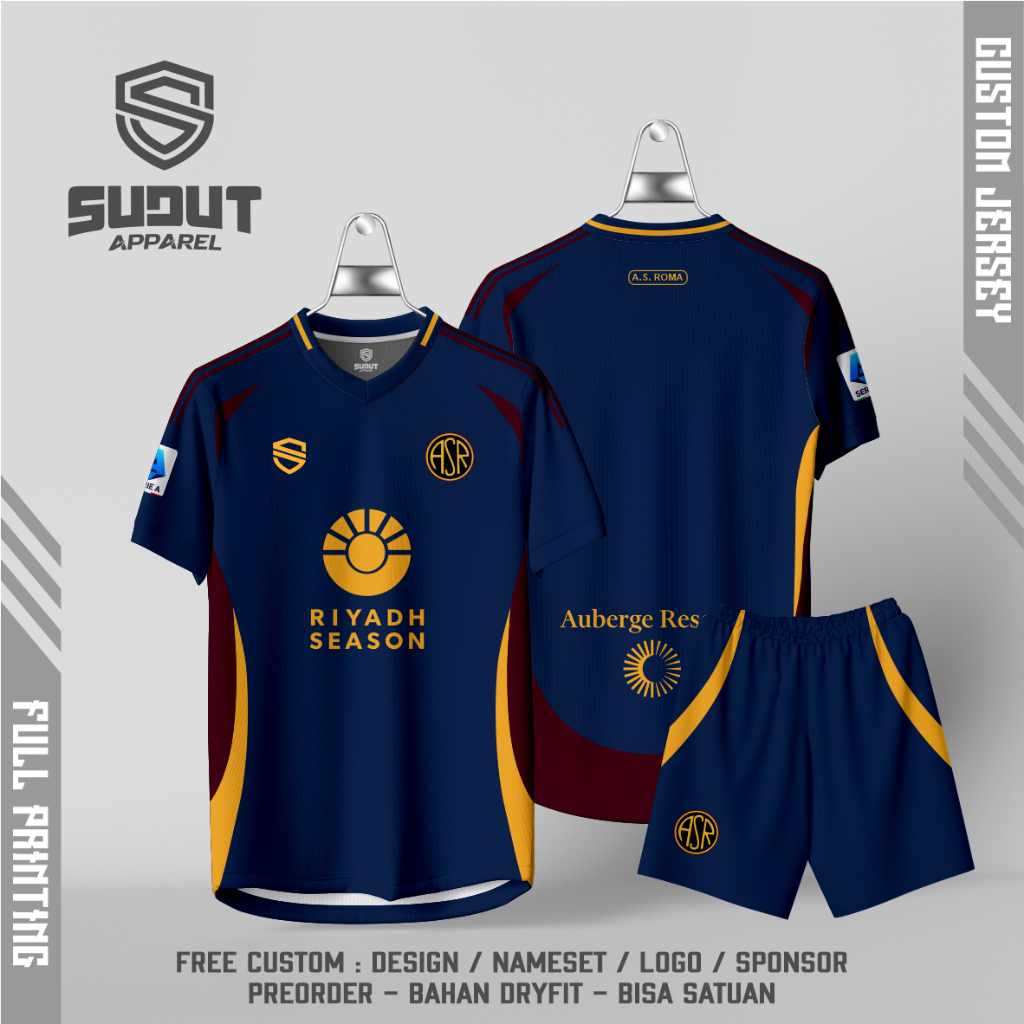 FANTASY CUSTOM FOOTBALL JERSEY 45 R0M4 THIRD 2024-2025 CUSTOM FULL PRINTING