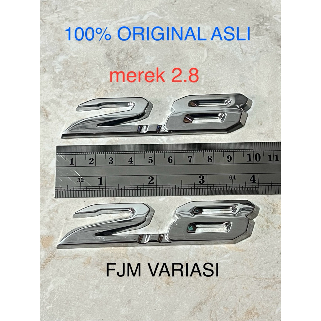 ยี่ห้อ NUMBER EMBLEM LOGO SYMBOL 2.8 2.8 สําหรับรถทุกรุ่นของแท้ UNIVERSAL