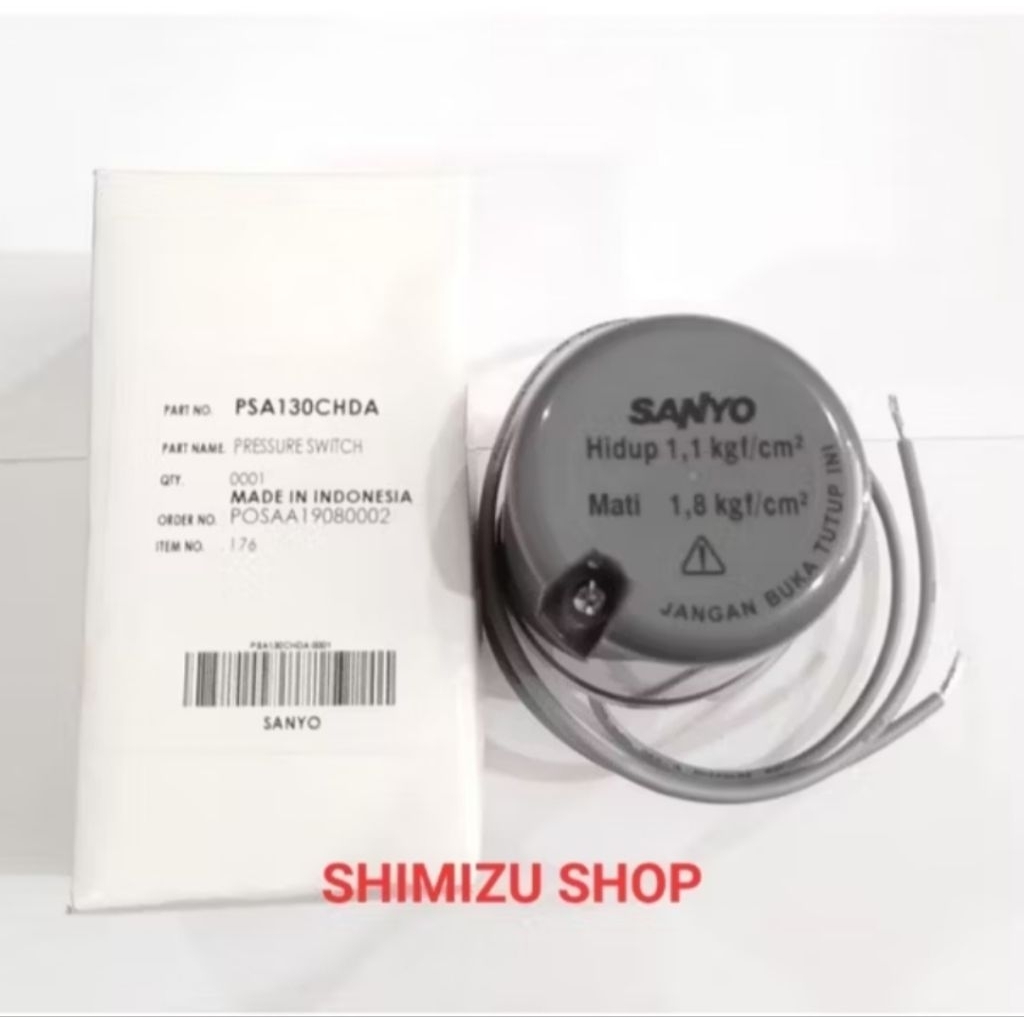 ปั๊มน้ําอัตโนมัติ Sanyo PH 130B ปั๊ม Sanyo 125watt เดิม