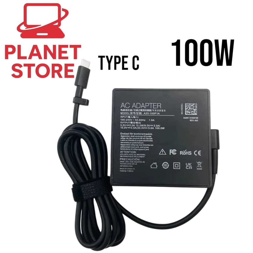 เครื่องชาร์จ MSI SUMMIT A16 AI+ E13 E15 E16 AI Evo E16 Flip 20V 5A USB TYPE C