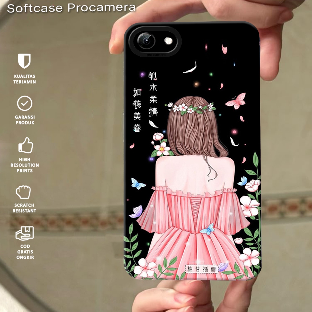 เคส HP เข้ากันได้กับ VIVO Y71/ 1724/ 1801i / Y71i แฟชั่นล่าสุดปลอก Softcase 2025 | ดีเค16 | Macaron 