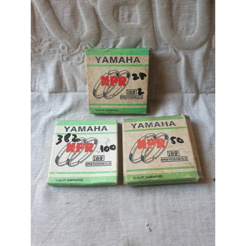 Yamaha Ls3 Yb100 L2G 381 แหวนลูกสูบหนา Os Oversize 25 50 100 Npr หายาก