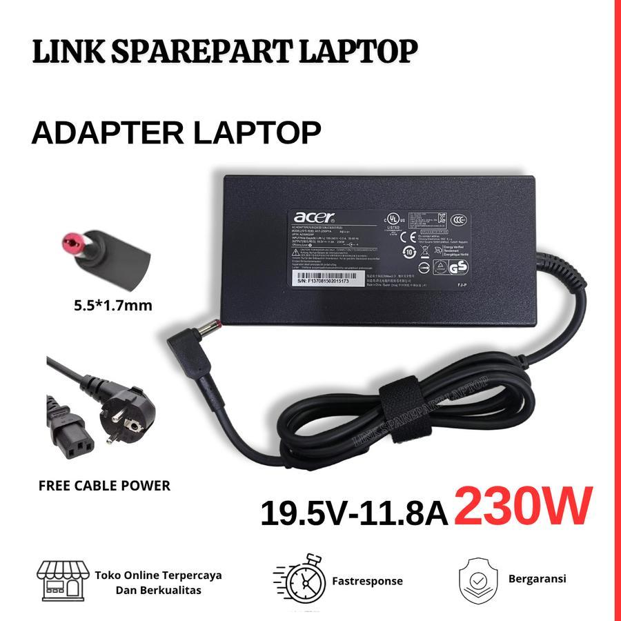 อะแดปเตอร์แล็ปท็อป 19.5V 11.8A 5.5*1.7 มม.230W แล็ปท็อป CASAN อะแดปเตอร์สําหรับ Acer N17C1 N1812 N18