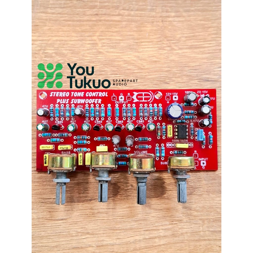 Stereo Tone 4 potentiometer SUBWOFER