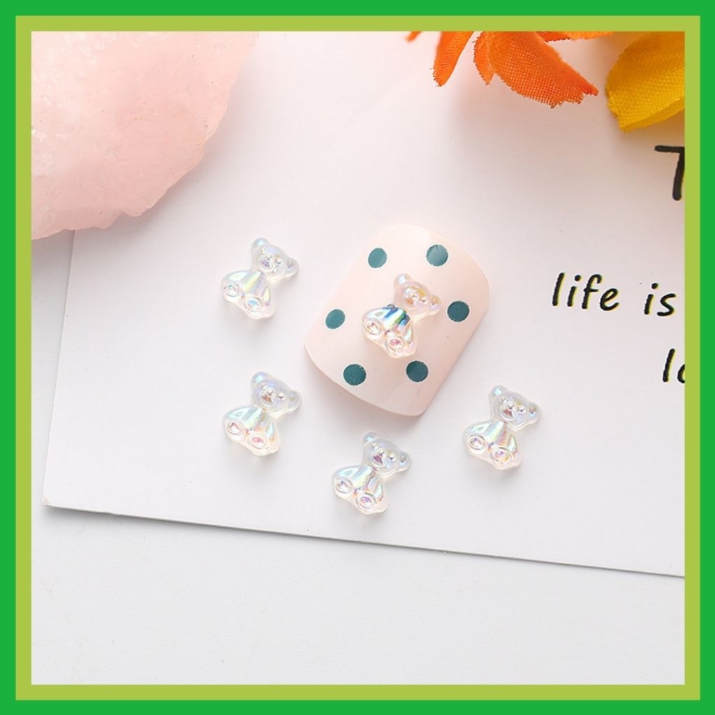 ACC BEAR TRANNSPARKANT AB NAIL ART FAKE NAIL ACCESSORIES