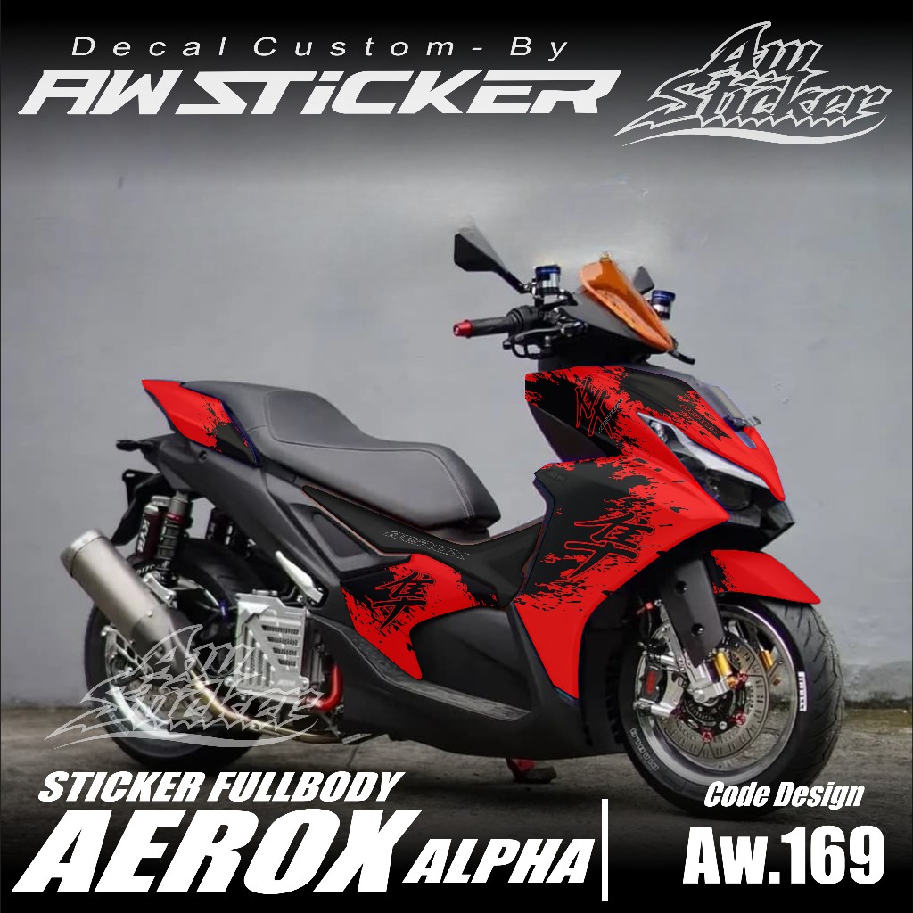 DECAL AEROX ALPHA HAYABUSA Racing Fullbody - Decal สติกเกอร์ AEROX ALPHA Decal สติกเกอร์มอเตอร์ AERO