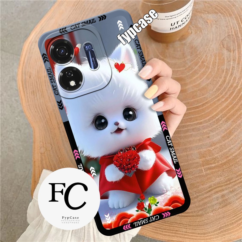 ล่าสุด Itel P55 5G Case Softcase Procamera Macaron แฟชั่นเคสซิลิโคน Cool Motif Tpu_39