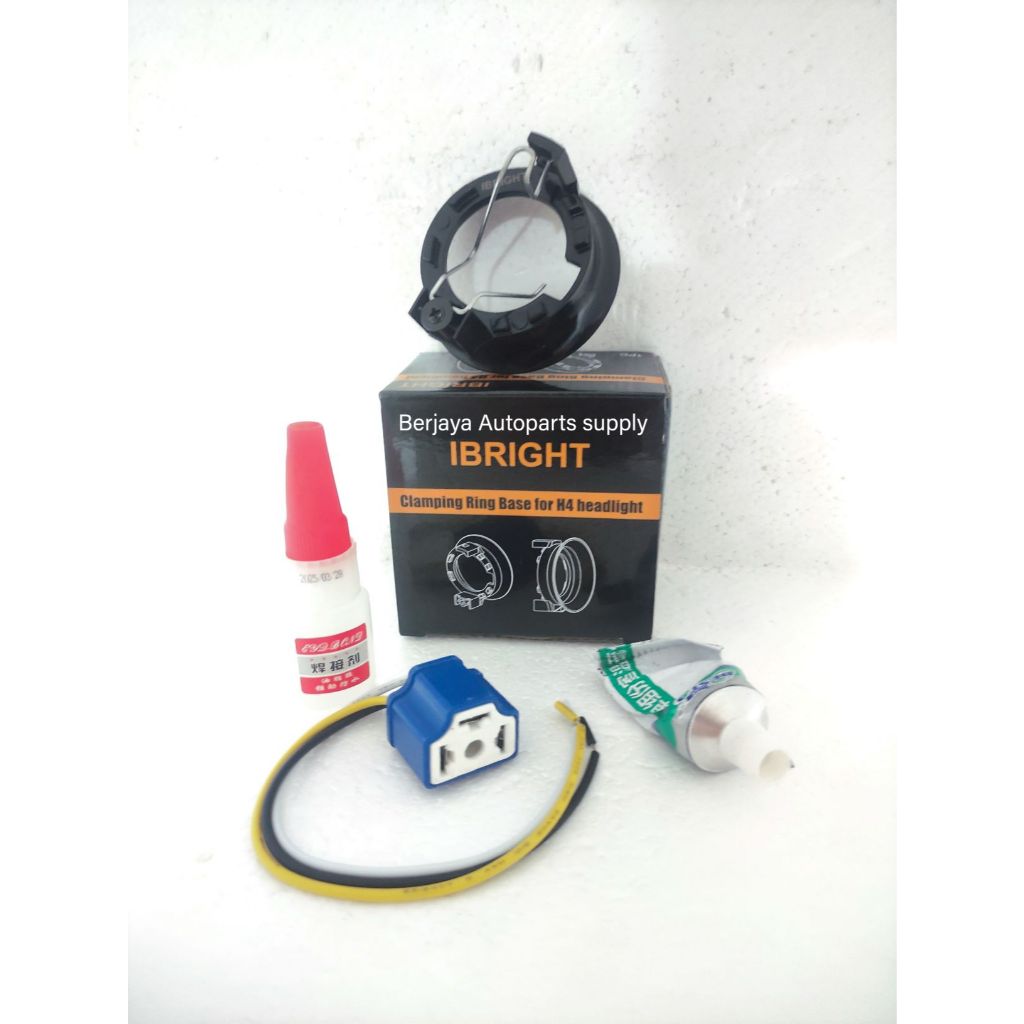 IBRIGHT FITTING H4 Socket Lamp แพ็คเกจครบ