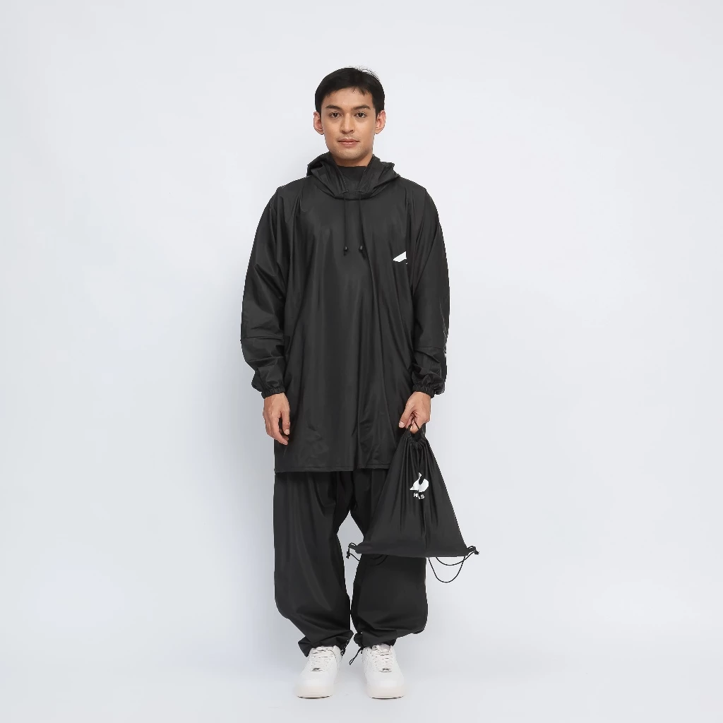 เสื้อกันฝน Hijasku ชุดโค้ท PVC หนา thumbnail 4