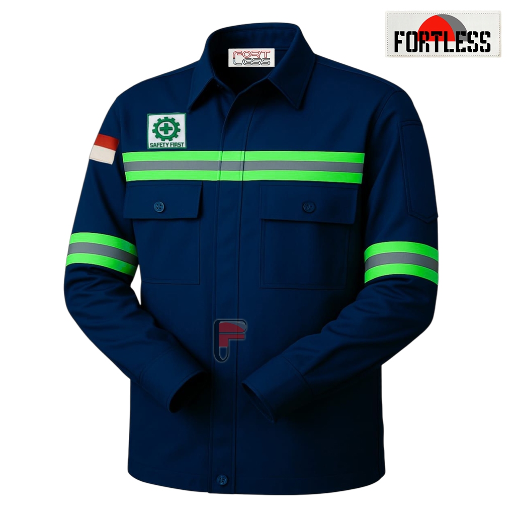 เสื้อ KEMEJA Safety WEARPACK - เสื้อเซฟตี้ K3 - เสื้อทํางาน - เสื้อโครงการ - Safety Wearpack