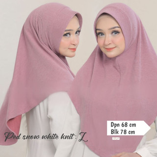 Hijab Instan Knit Premium Size L / Jilbab Instan Syari Knit Premium