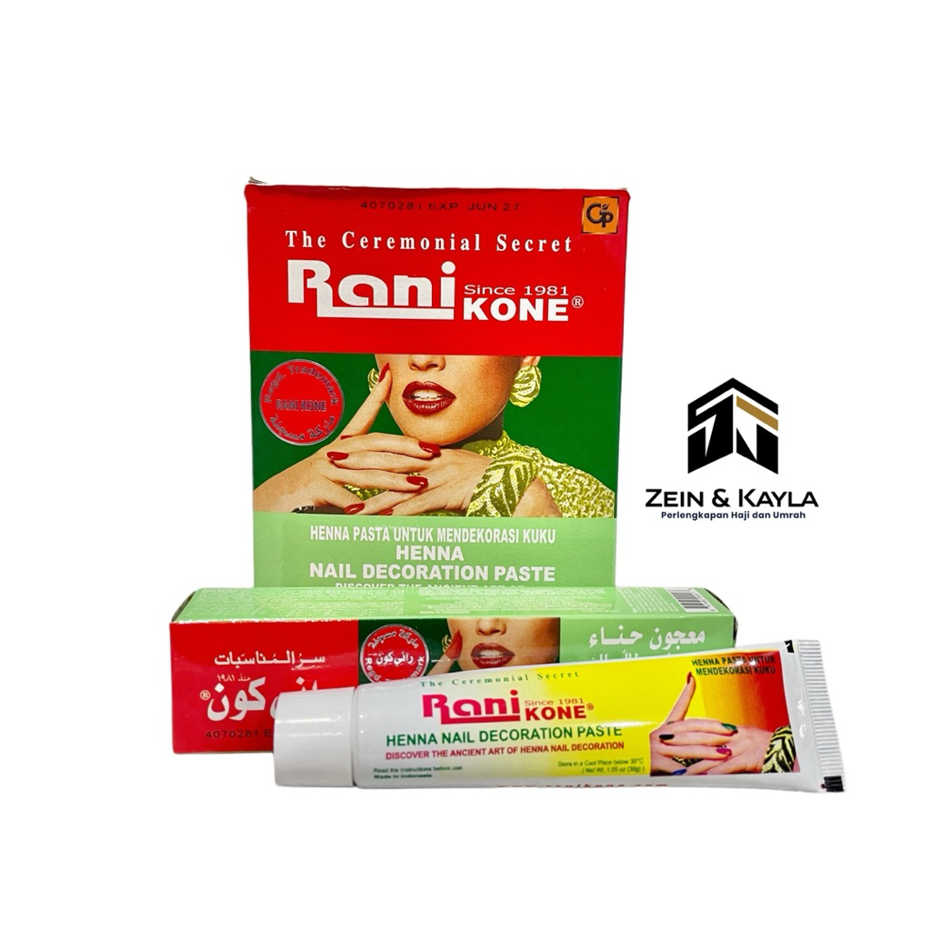 [DOZENS] 12 ชิ้น Rani Kone Henna Paste 30gr Reddish Redness~Hena Rani kone RK-99 และ RK-82